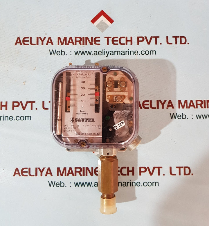 Sauter dwfs(sdbf)89-153 pressure switch 0 to 40 pressure