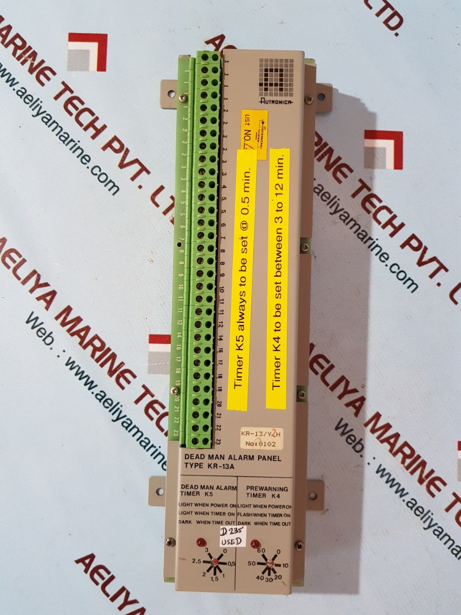 Autronica kr-13a dead man alarm panel