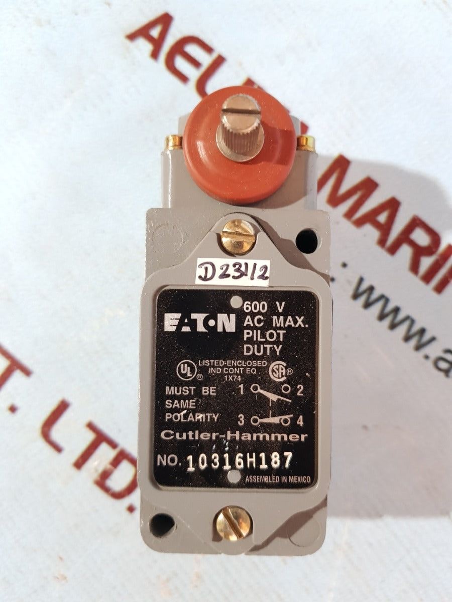 Eaton 10316h187 cutler-hammer limit switch 600v
