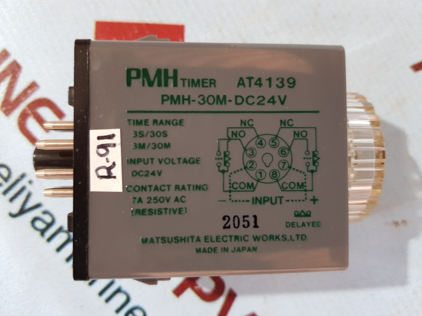 Matsushita Pmh 30m dc24v timer at4139 range 3s/30s 3m/30m