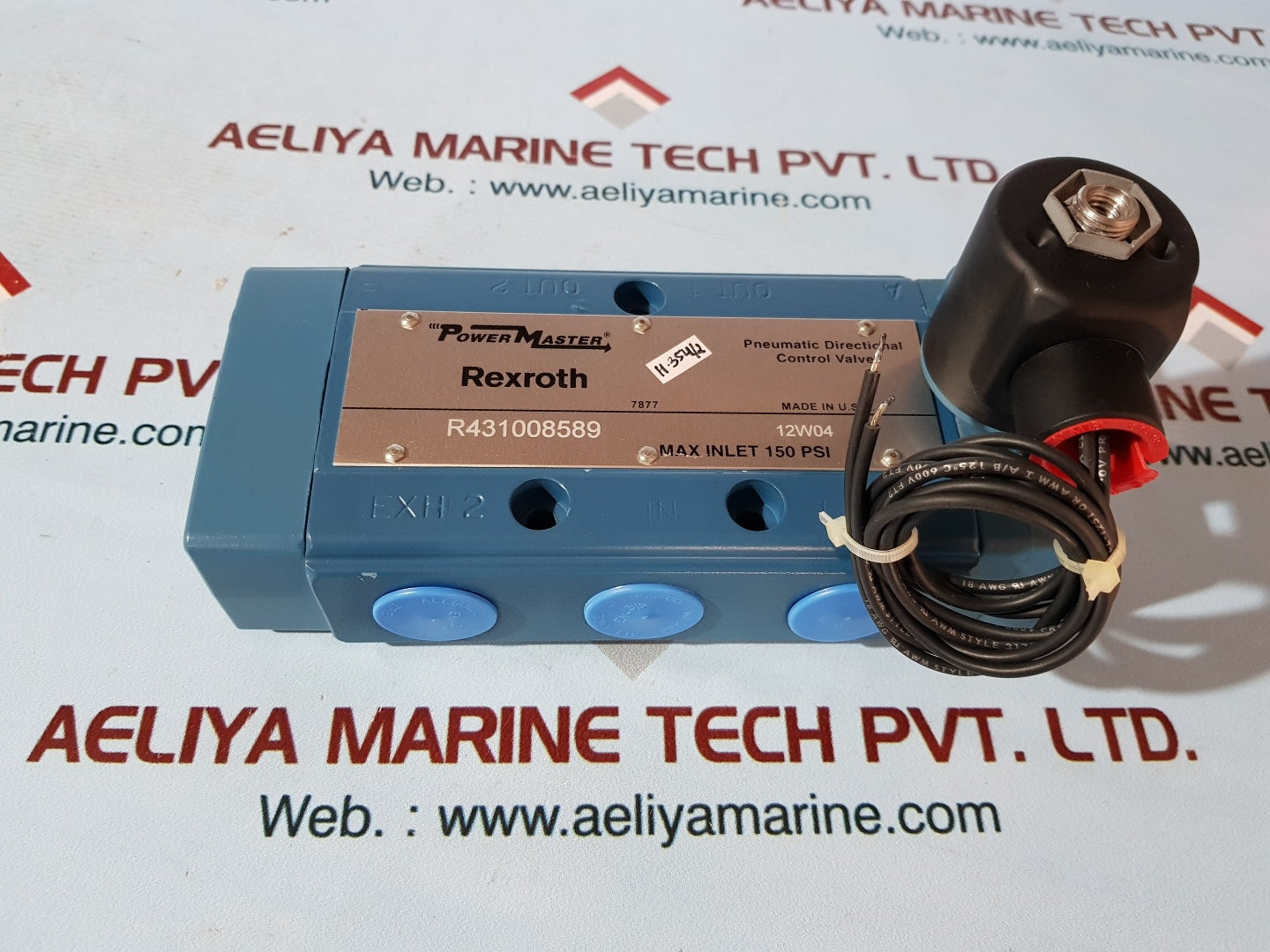 Rexroth r431008589 12w04 power master pneumatic directional control valve