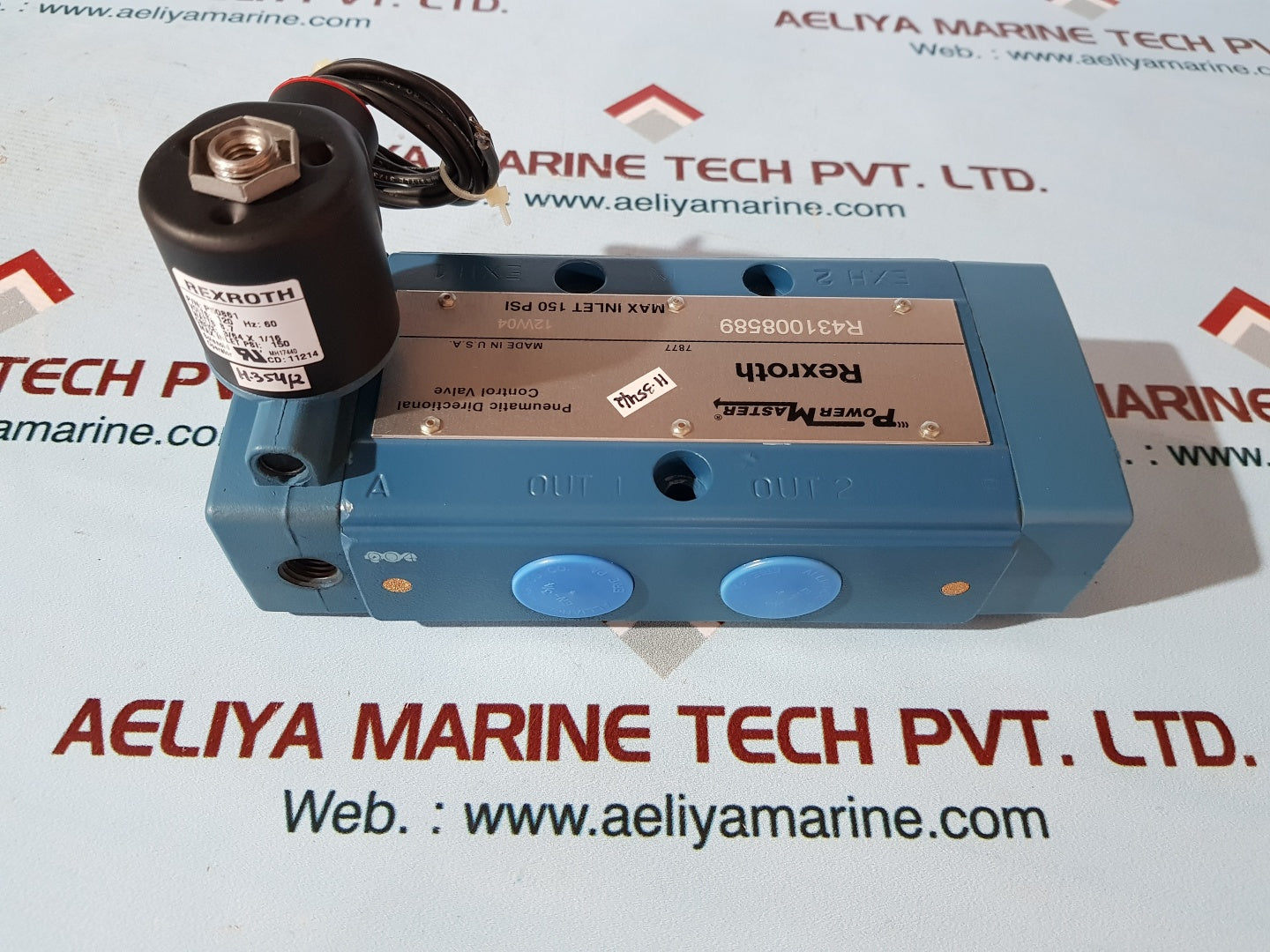 Rexroth r431008589 12w04 power master pneumatic directional control valve