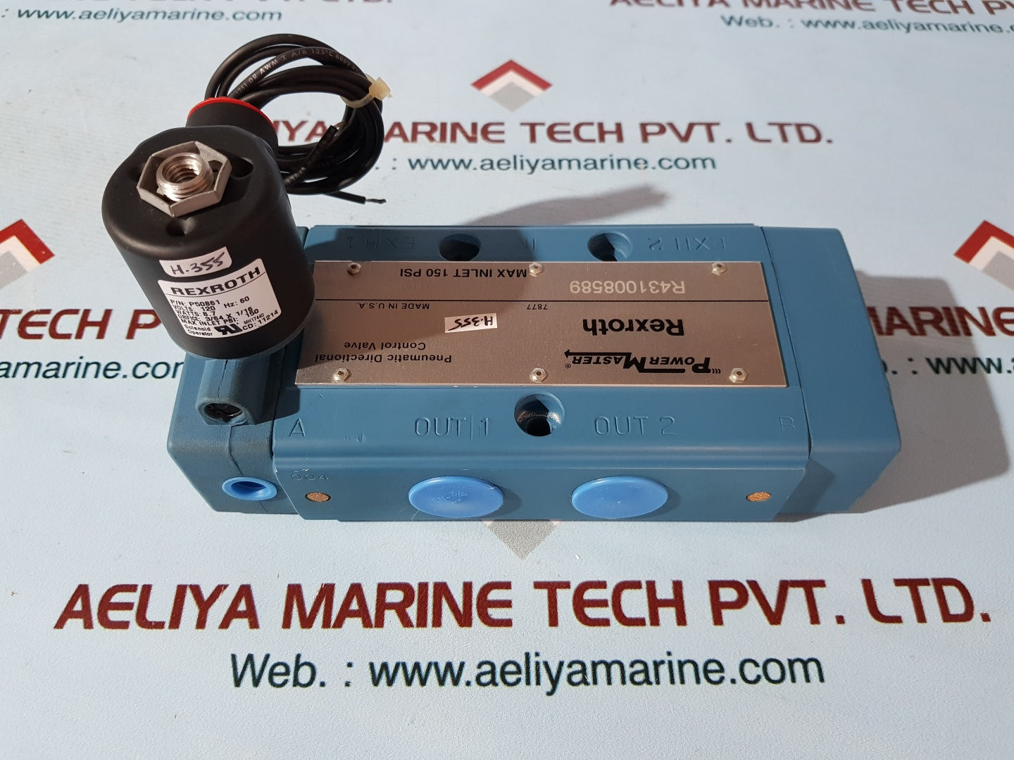 Rexroth r431008589 11w47 pneumatic directional control valve