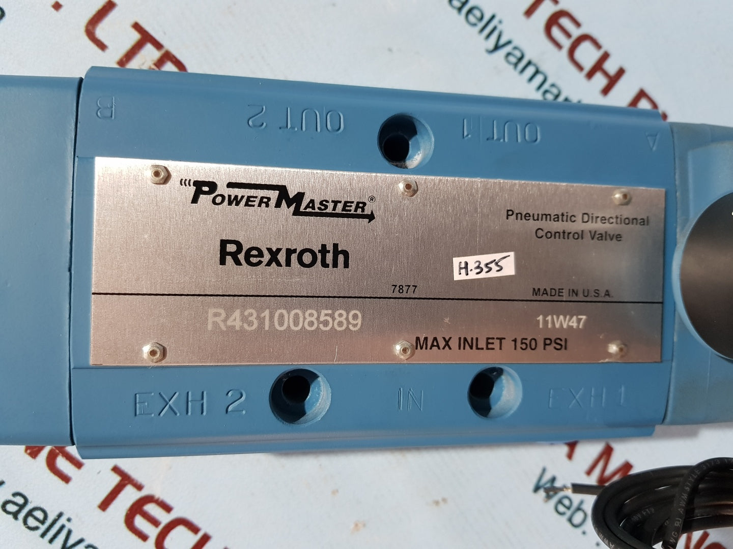 Rexroth r431008589 11w47 pneumatic directional control valve