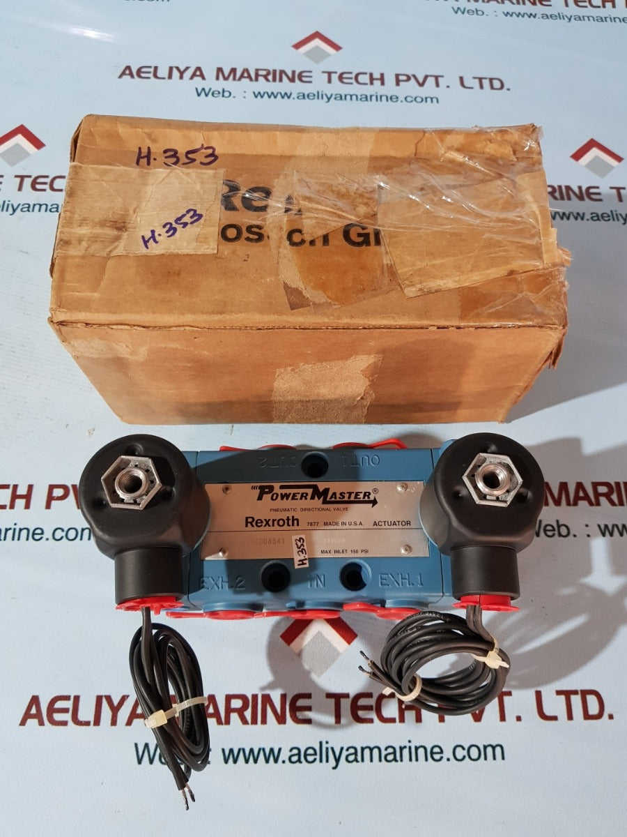 Rexroth r431008541 actuator power master pneumatic directional valve 150psi