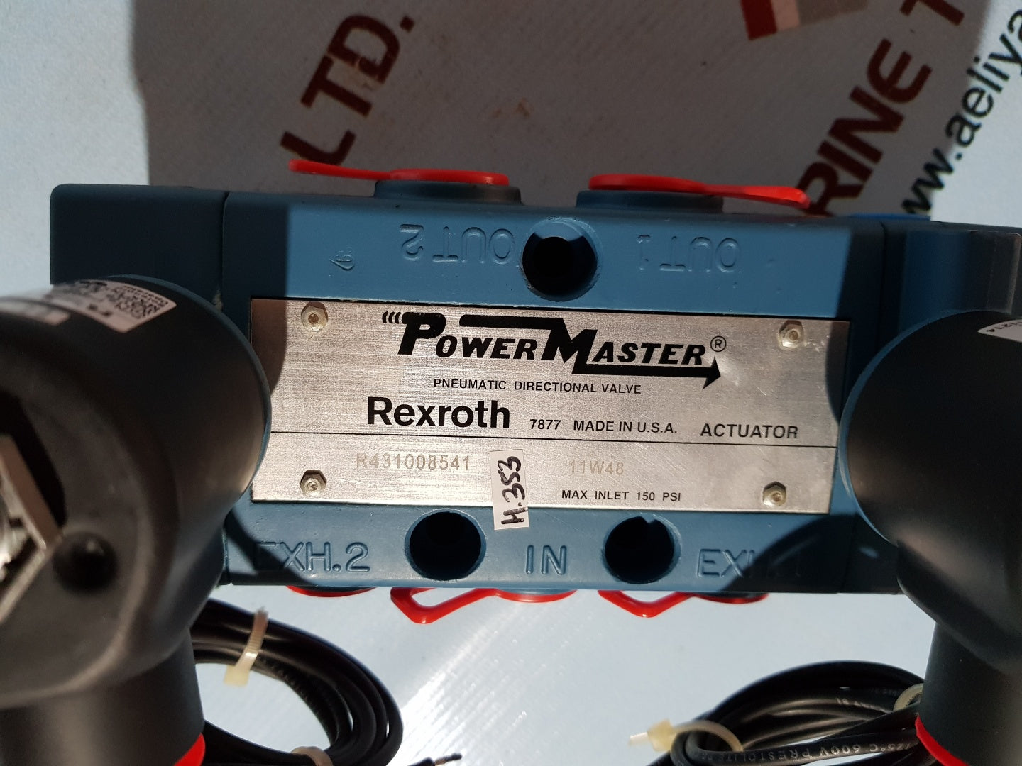 Rexroth r431008541 actuator power master pneumatic directional valve 150psi