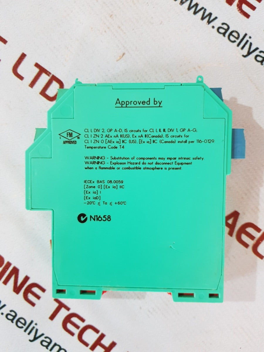 Pepperl fuchs kfdo-cs-ex2.52 channel repeater 183893