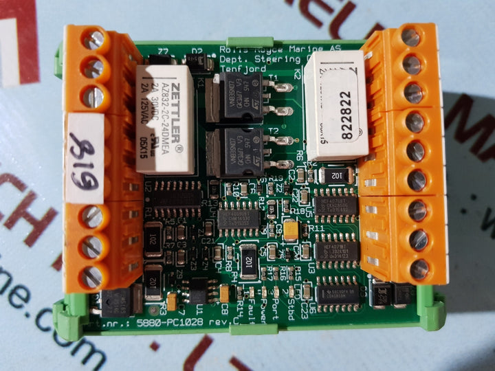 Rolls Royce 5880-pc1028 rev.c servo screw tube driver board dept.steering gear