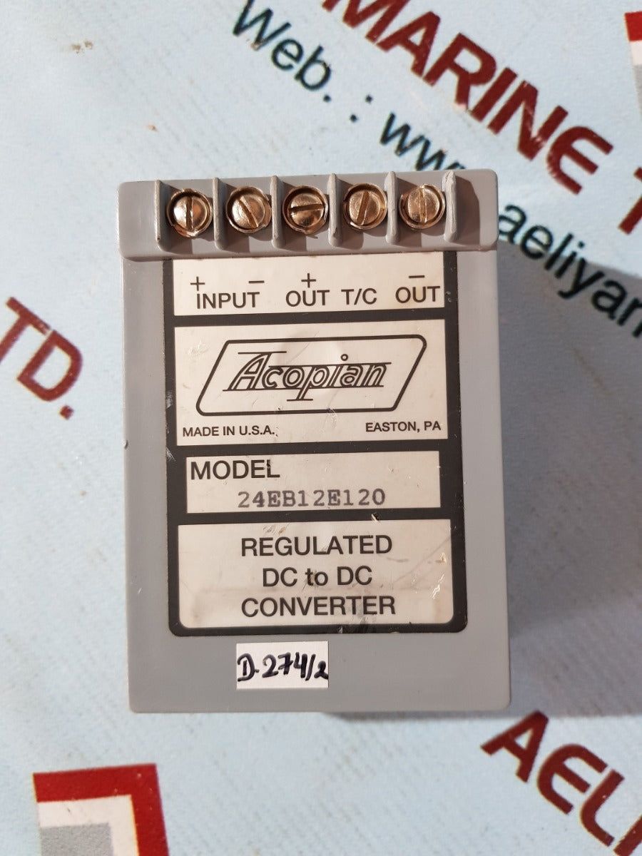 Acopian 24eb12e120 regulated dc to dc converter