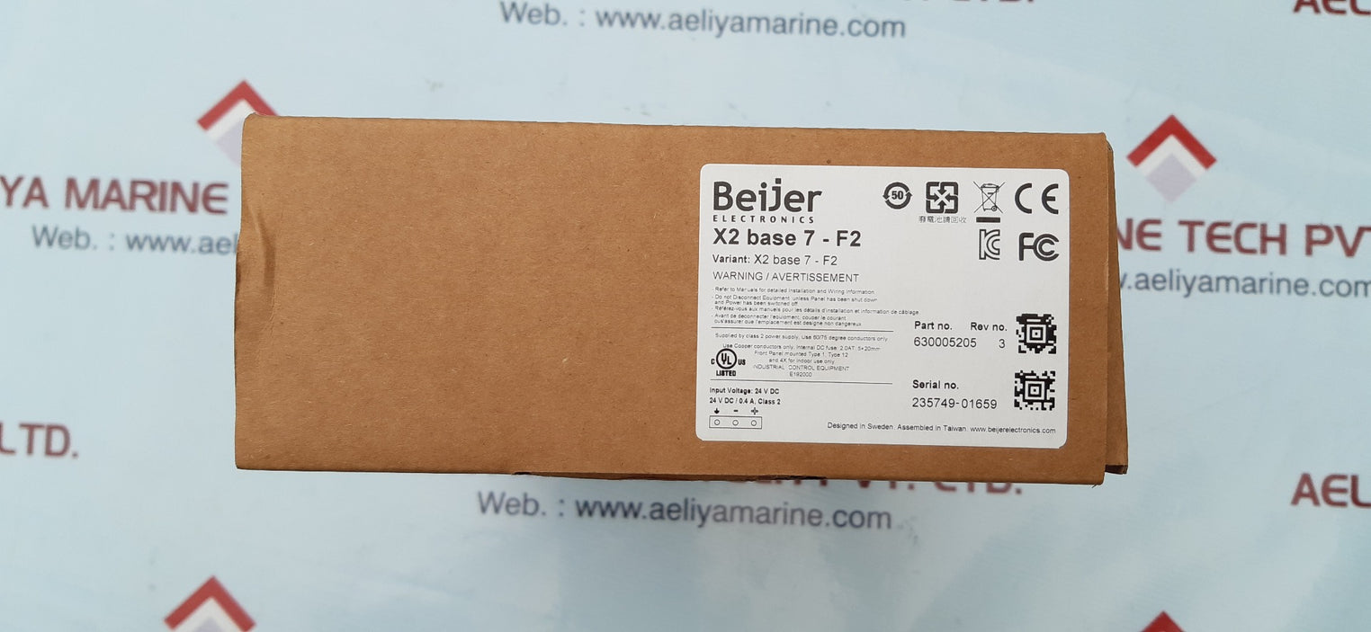 Beijer electronics x2 base 7-f2 touch screen display 630005205 24v