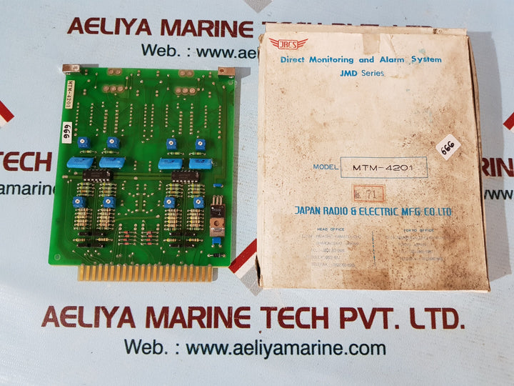 Jrcs mtm4201 direct monitoring and alarm system