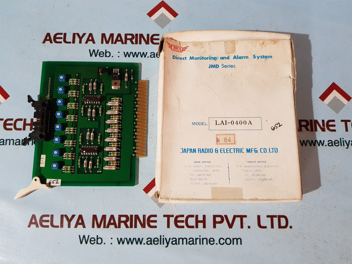 Jrcs lai-0400a direct monitoring and alarm system