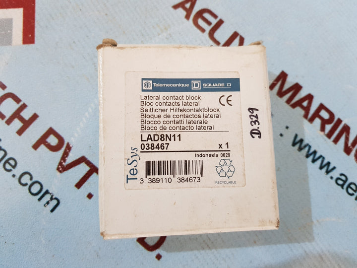 Telemecanique lad8n11 lateral contact block