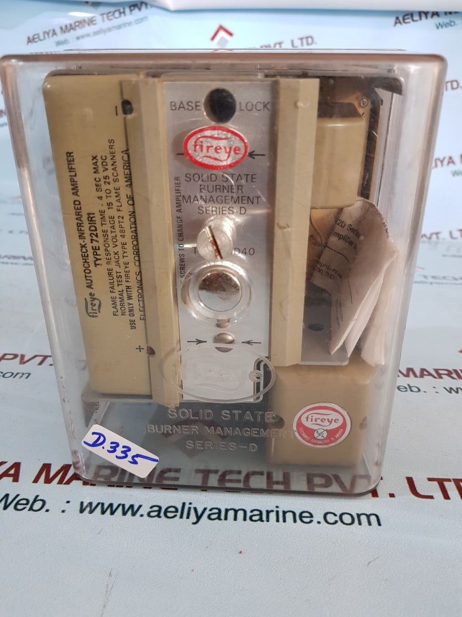 Fireye 70d40 solid-state burner management series D