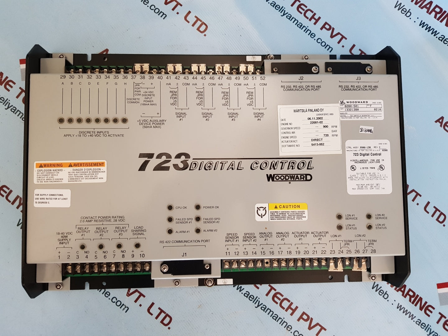 Woodward 8280-501 rev F 723 digital control 9906-130 rev.C