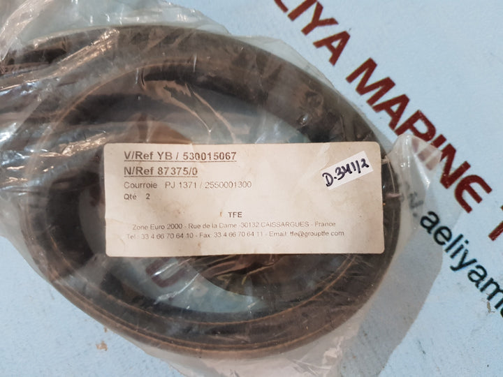 Hutchinson 1355j standard timing belt