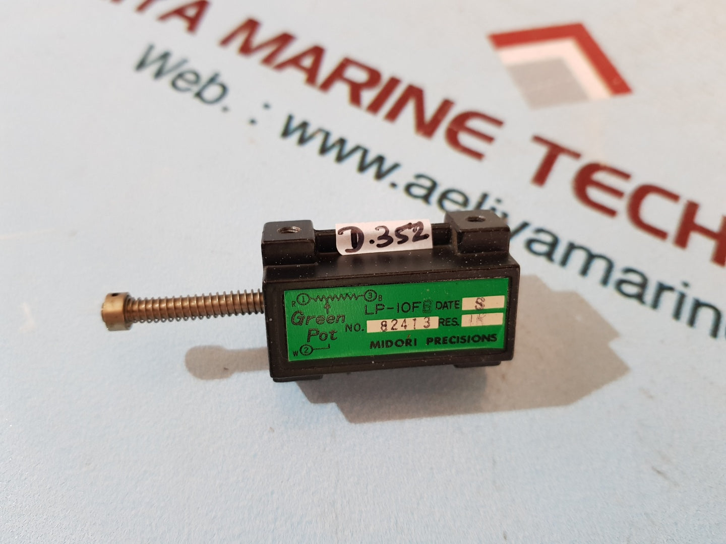 Midori precisions lp-10fb green pot potentiometer