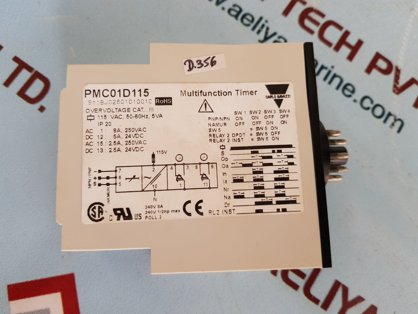 Carlo gavazzi pmc01d115 multifunction timer