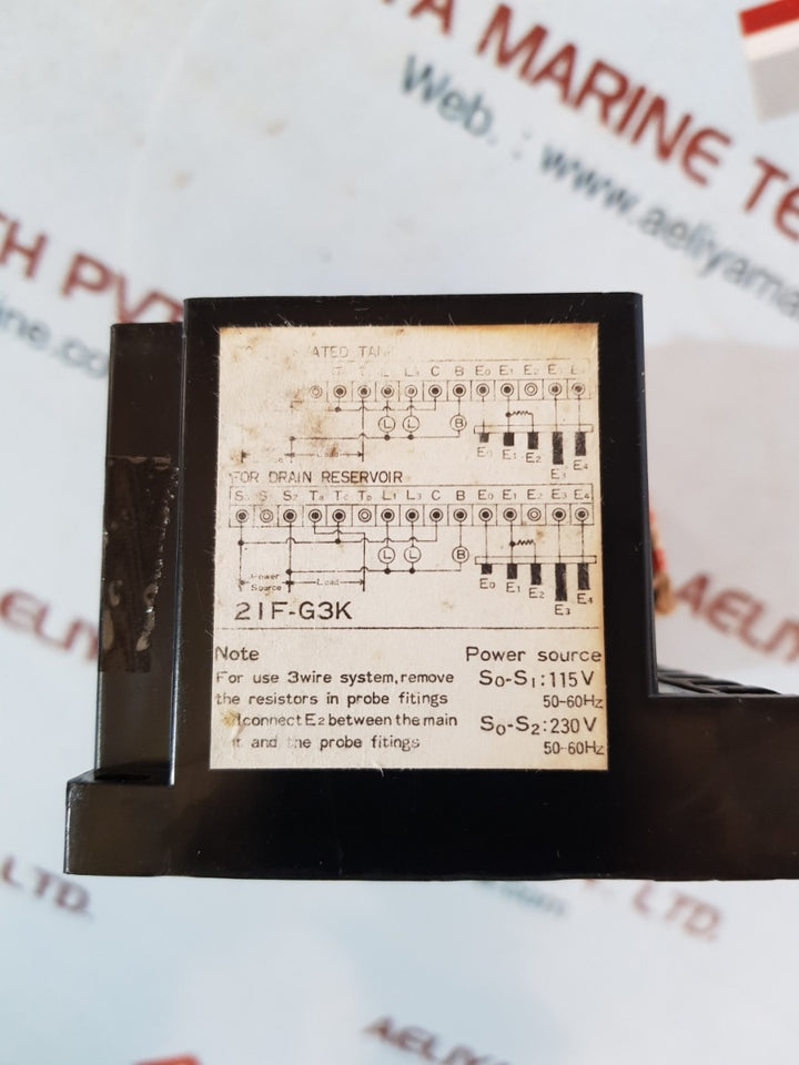 Matsushita 21F-g3K Liquid Level Control
