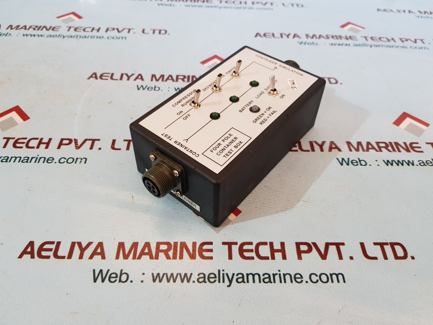 Four Pole Container Test Box 