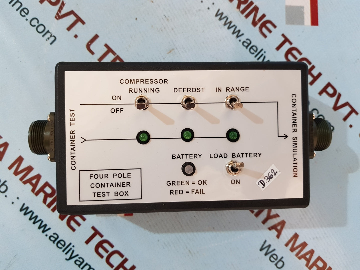 Four Pole Container Test Box 