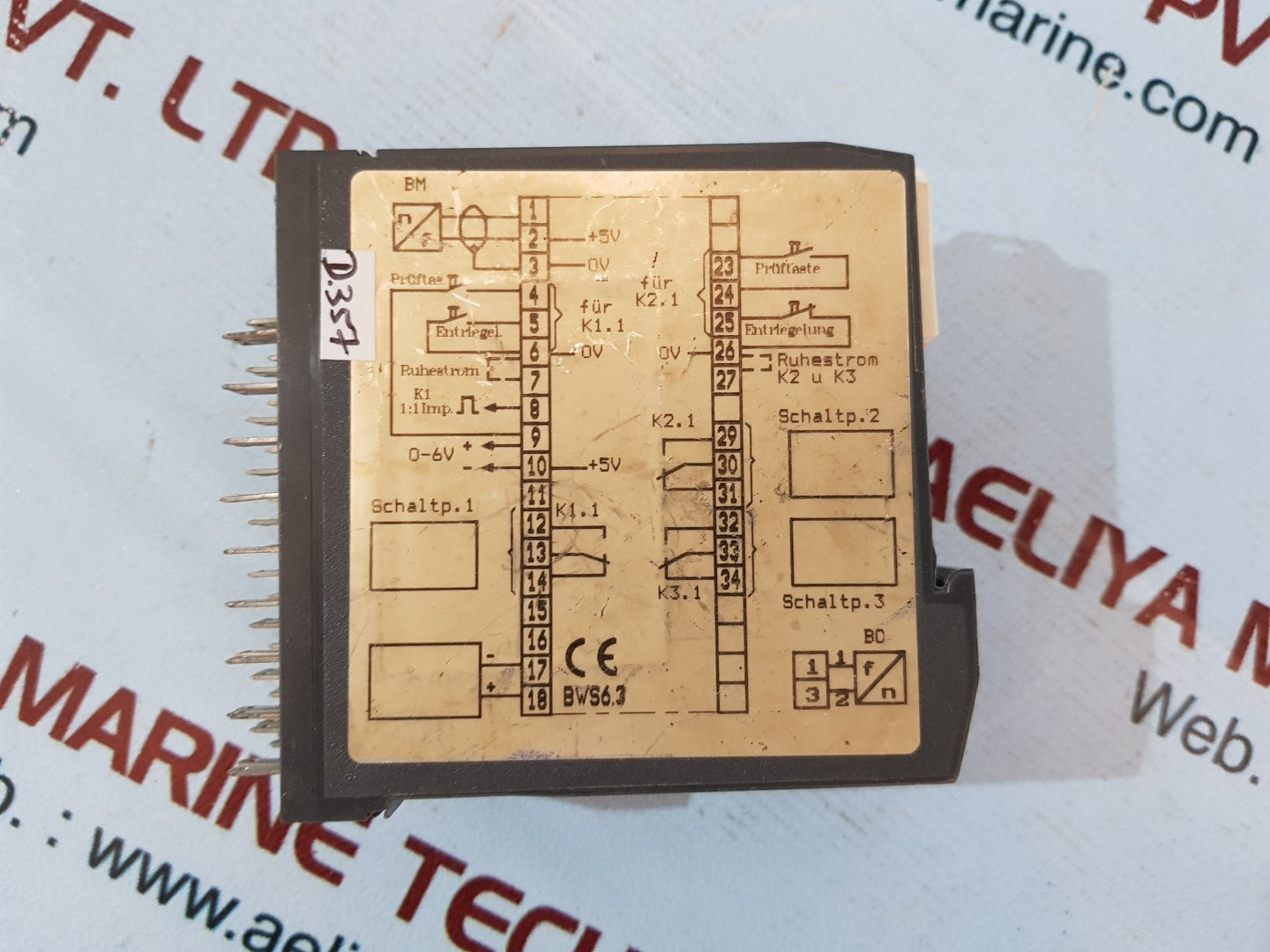 Deuta bws6.3my output relay 24v 2400hz