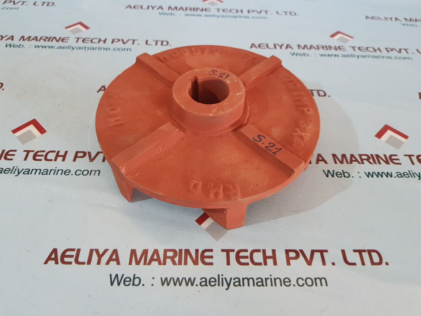 Cast iron pump impeller 178 imp 3x