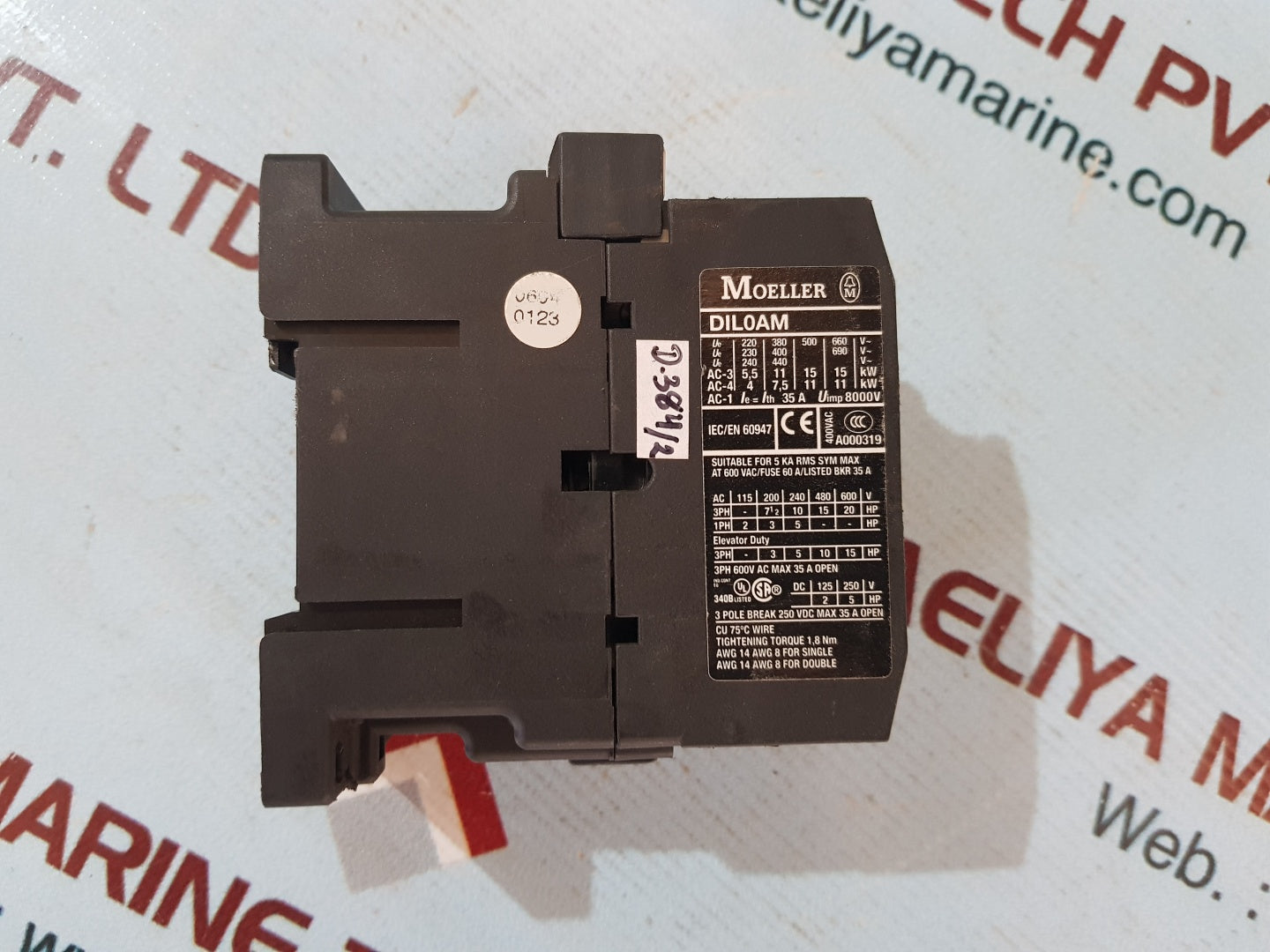 Moeller dil0am contactor 230v50/60hz