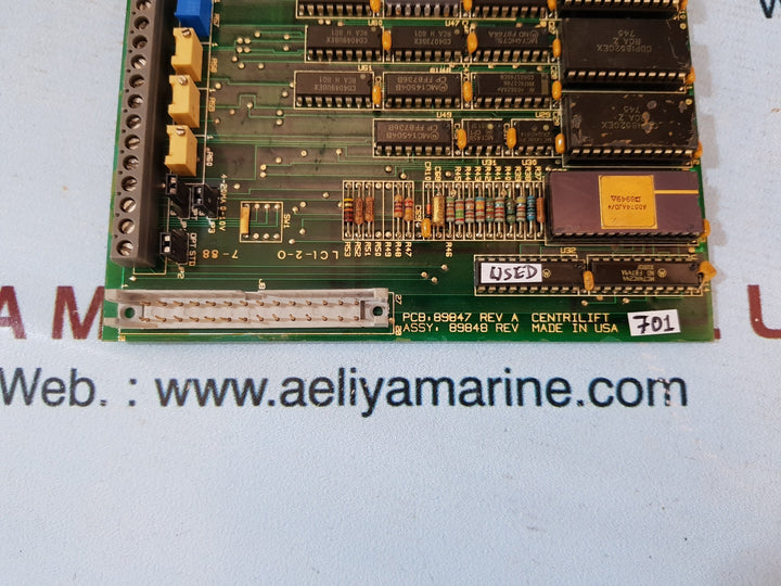 Centrilift 89848 digital control board 89847 rev A