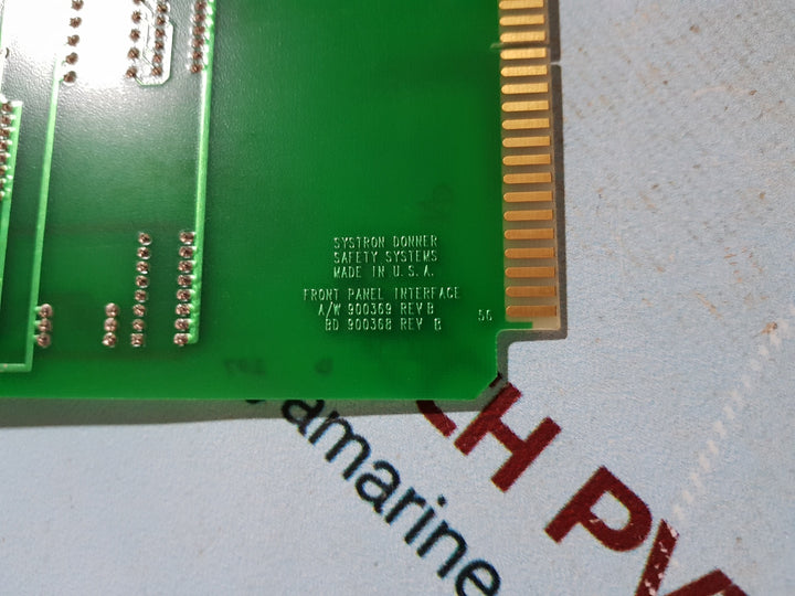 Systron donner 900366d front panel interface board