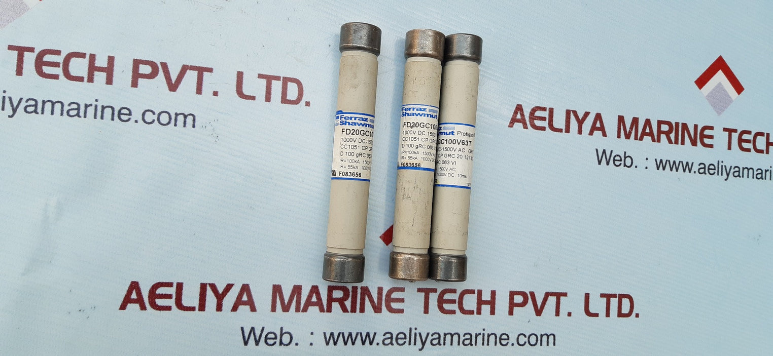 Ferraz shawmut cc1051 cp grc 20 127 63 grc 1000v dc-1500v ac 63a