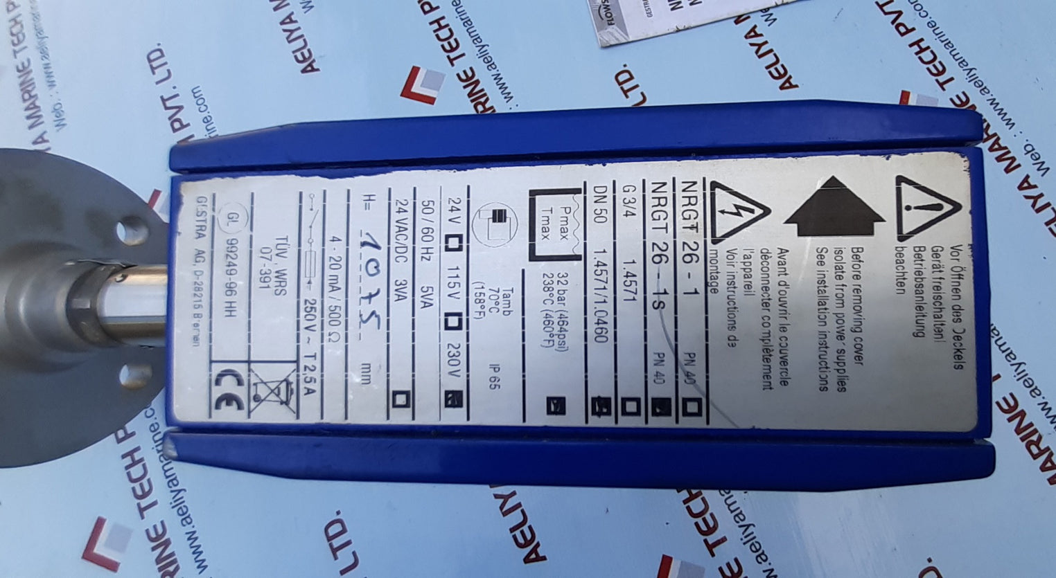 Flowserve gestra nrgt 26-1 level measuring controller