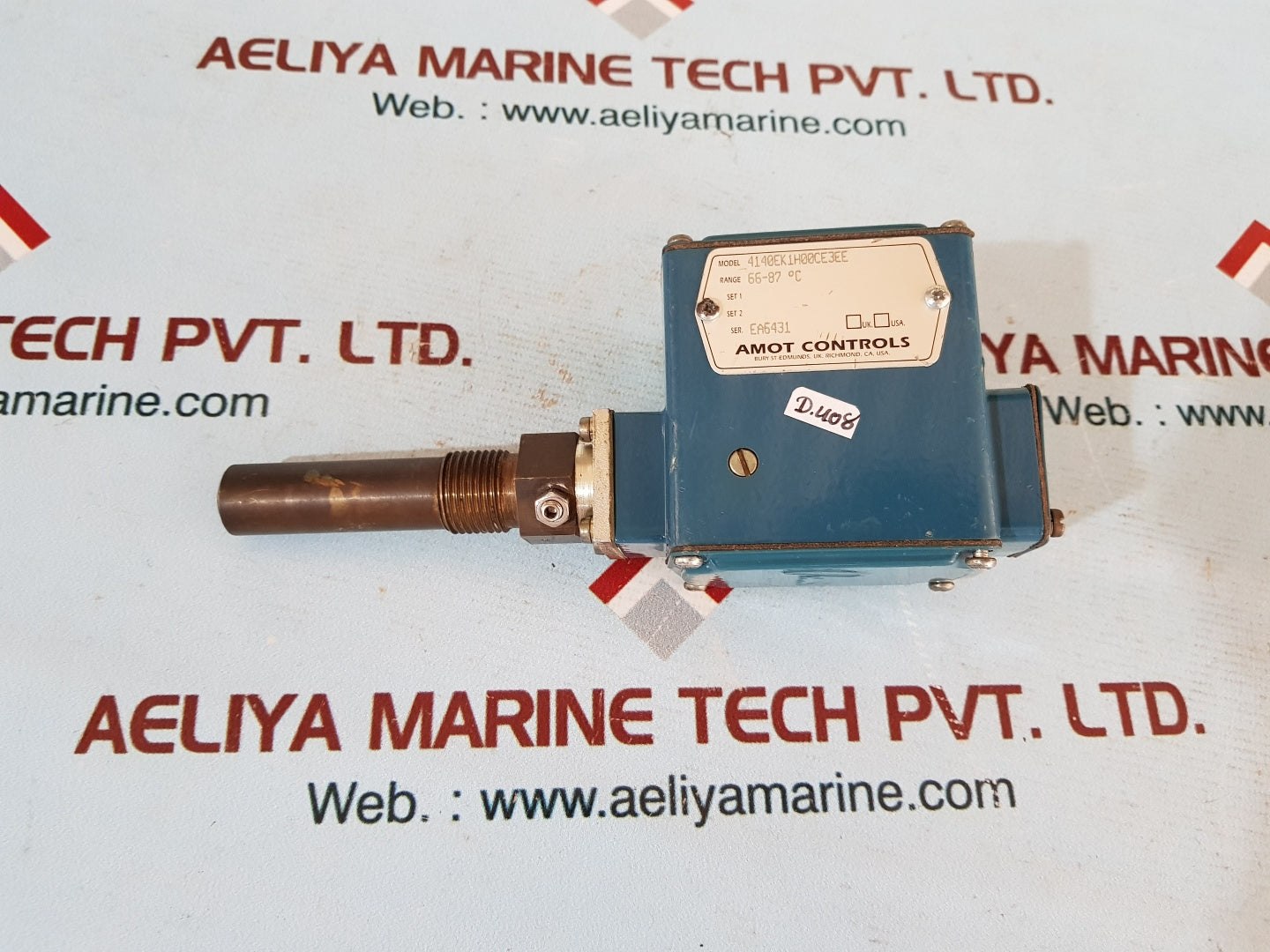 Amot 4140ek1h00ce3ee temperature switch 66-87'c