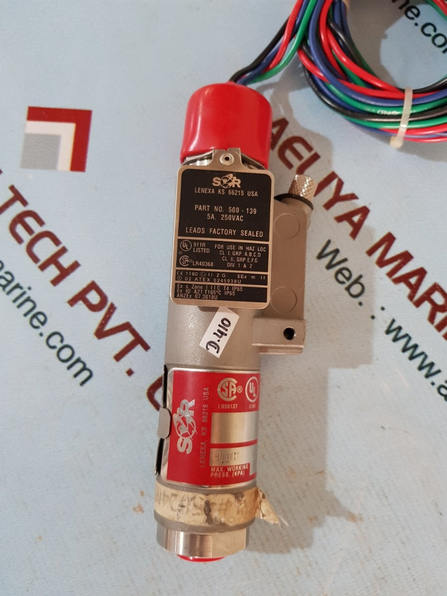 Sor 500-139 snap switch pressure switch 6as-ex2-u8-c1a
