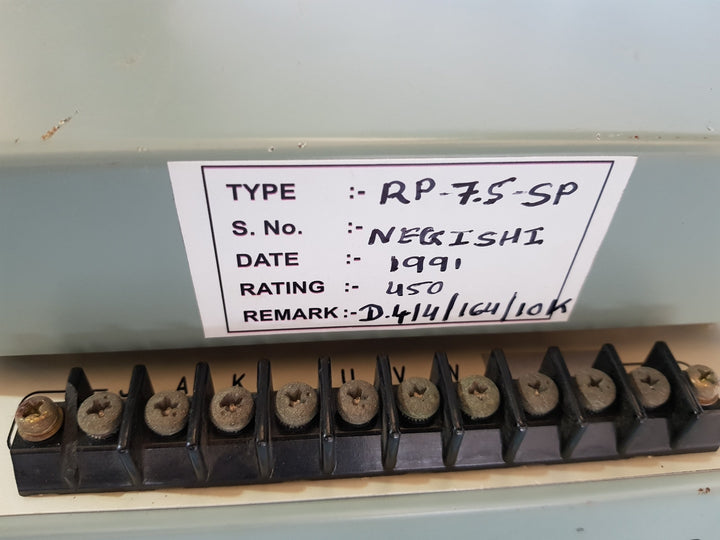 Negishi rp-7.5-sp automatic voltage regulator