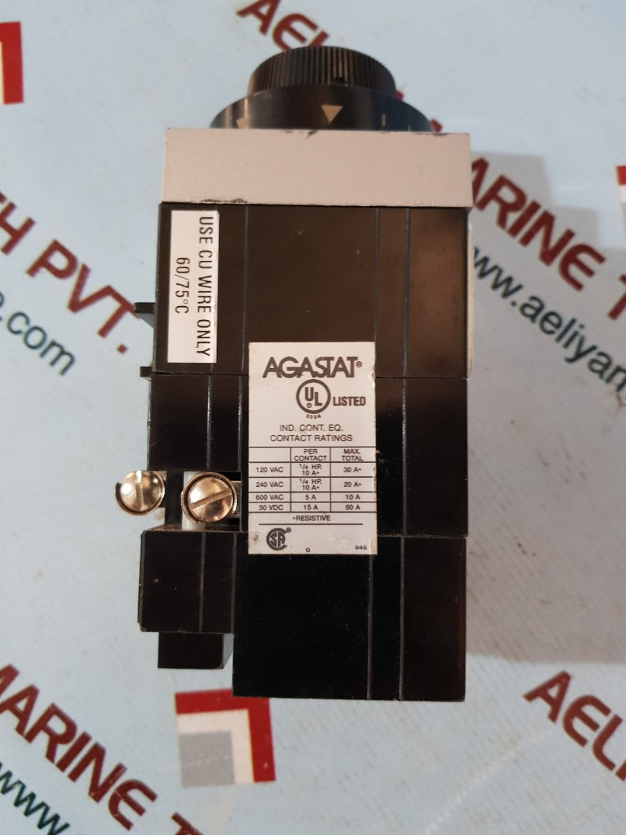 Agastat 7014ac timing relay 120v 60hz time 2-20seconds