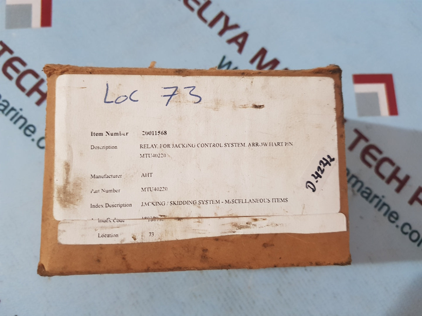 Arrow hart mtu 40220 gold bonded relay