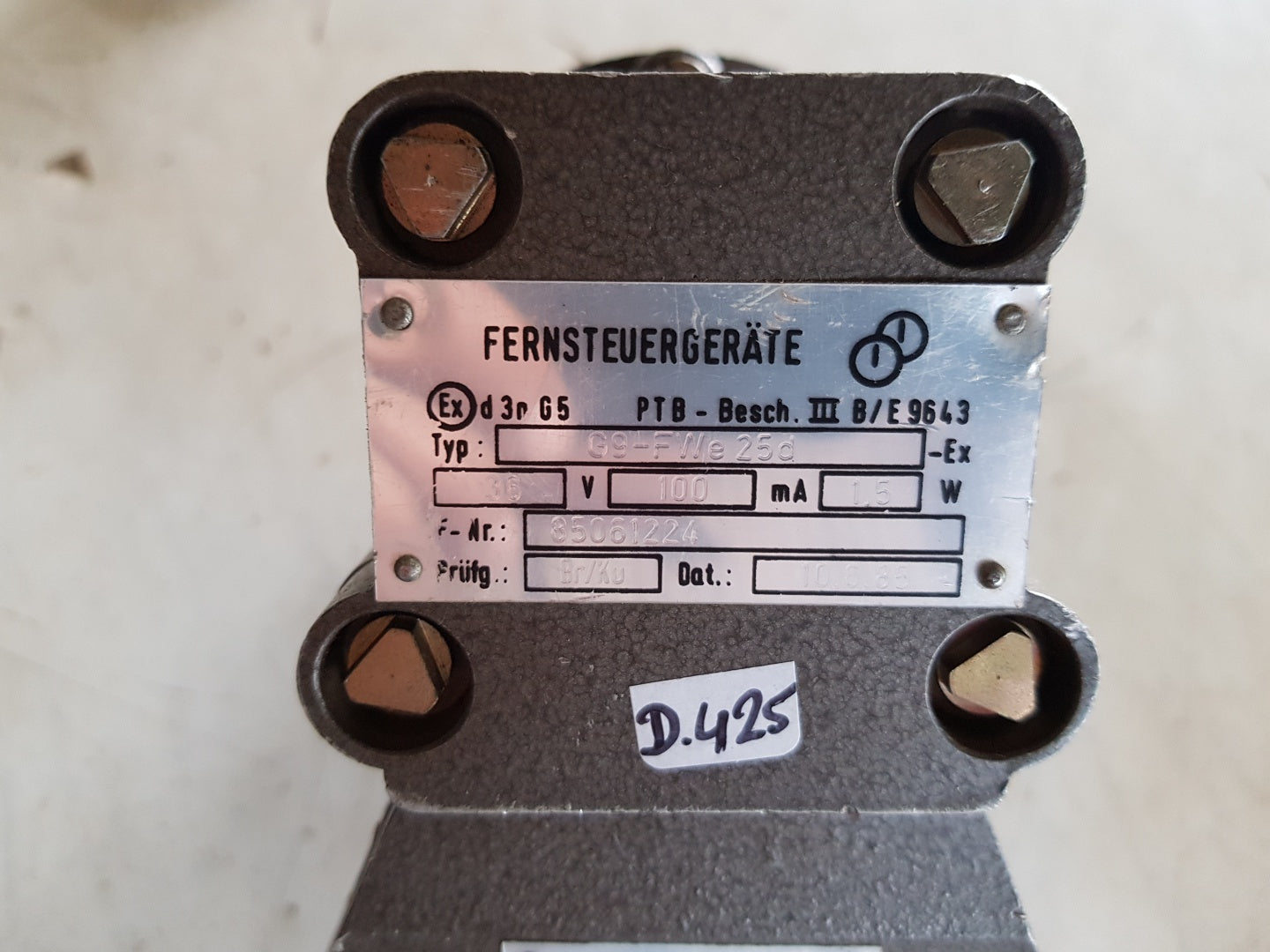 Fernsteuergerate G9-fwe 25D