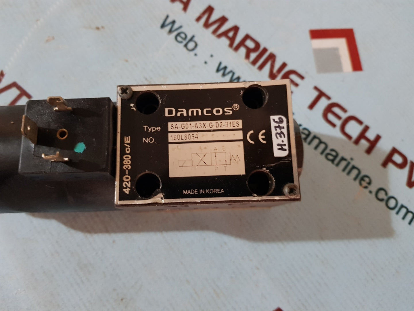 Damcos sa-g01-a3x-g-d2-31es solenoid valve 420-380 c/e