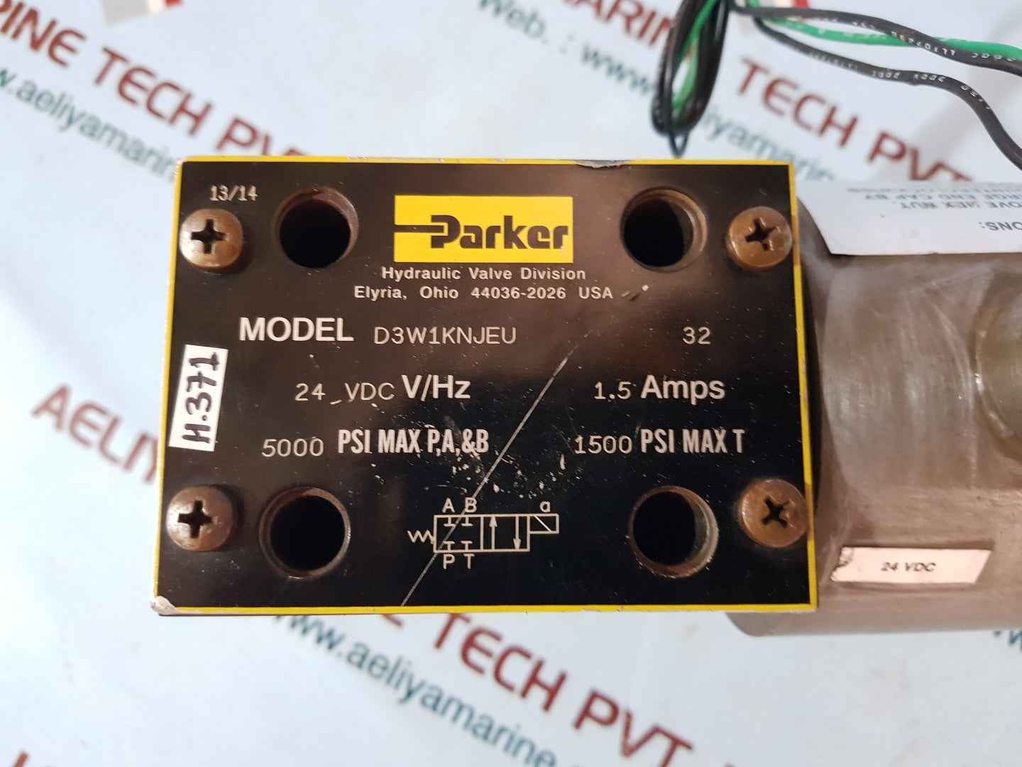 Parker d3w1knjeu hydraulic valve