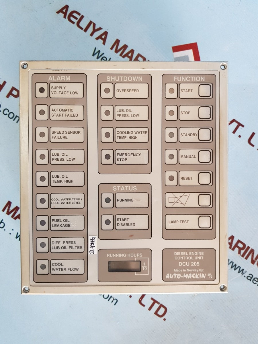 Auto-maskin dcu 205 diesel engine control unit