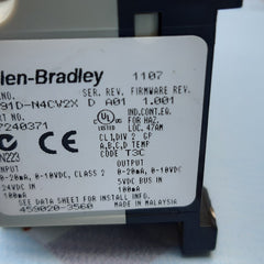 Allen bradley 1791d-8b8p & 1791d-n4cv2x compact block i/o