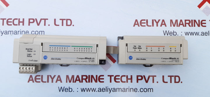 Allen bradley 1791d-8b8p & 1791d-n4cv2x compact block i/o