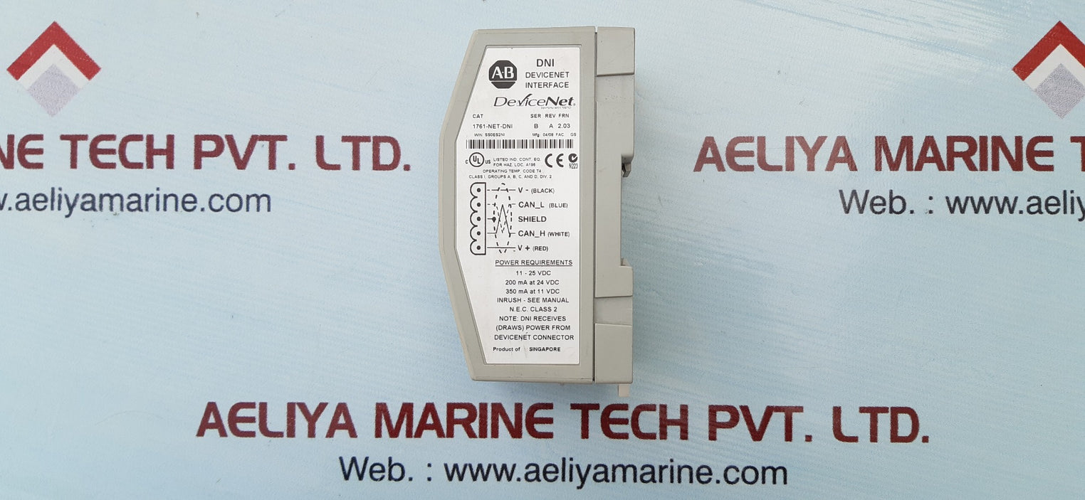 Allen bradley 1761-net-dni devicenet interface ser b rev a frn. 2.03