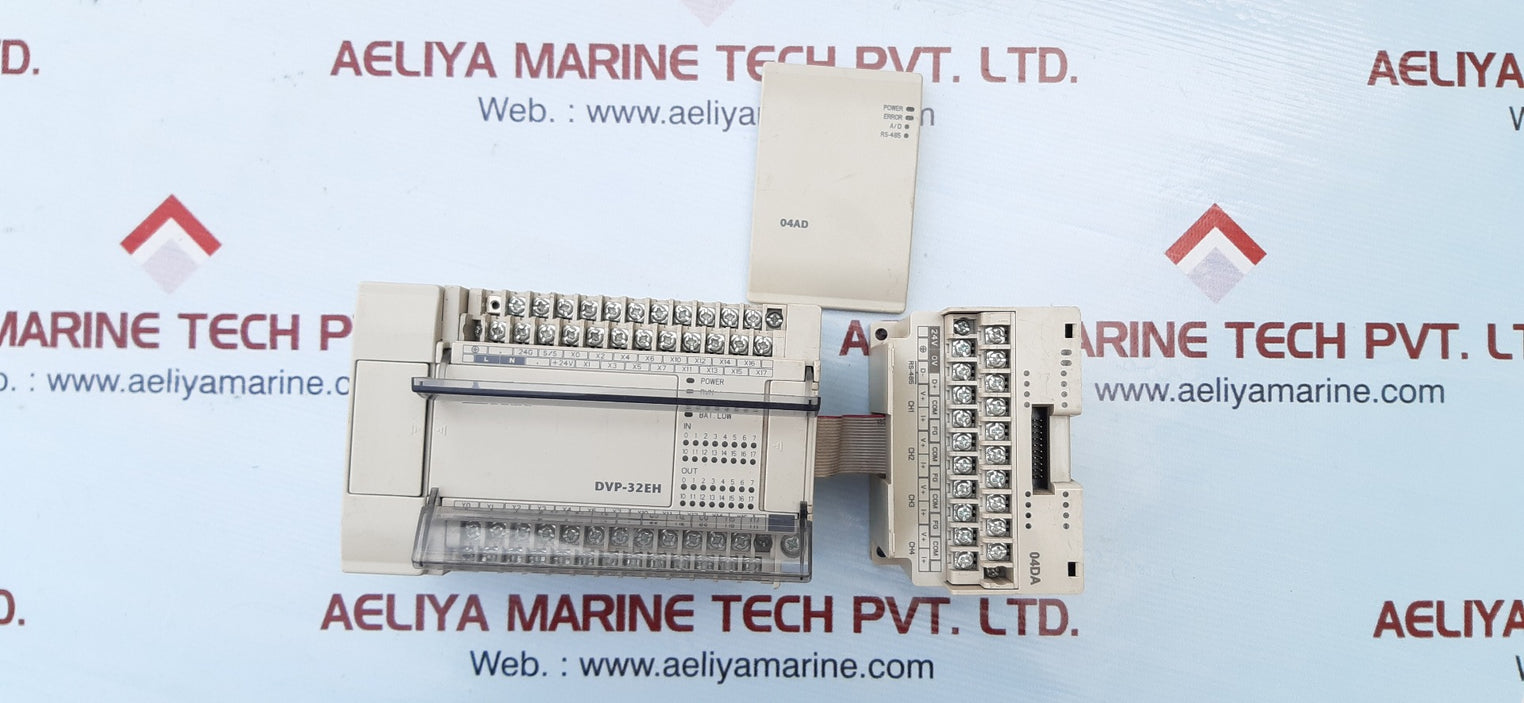 Delta dvp32eh00t3 & dvp04da-h2 plc programmable controller