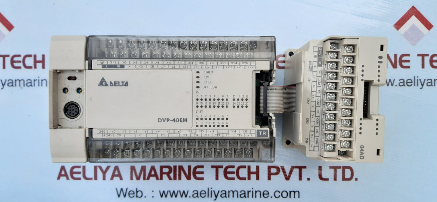 Delta dvp04ad-h2 & dvp40eh00t2 plc programmable controller