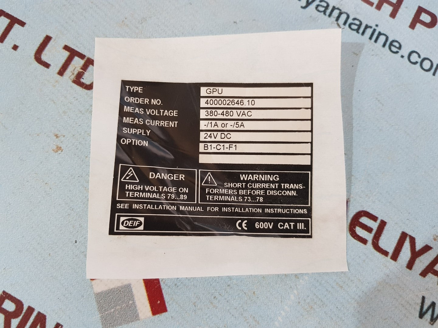 Deif dpd 99158 1044500040c pc board