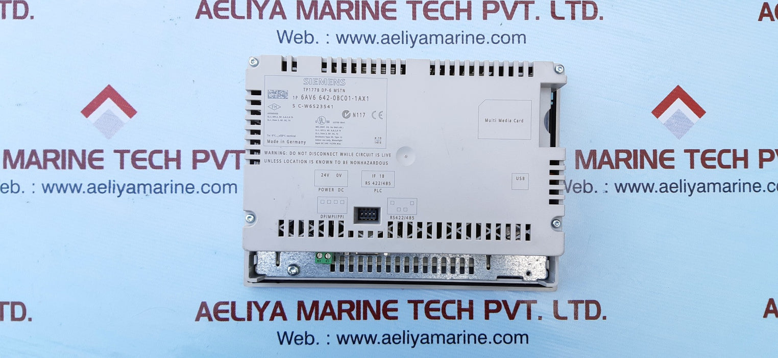 Siemens simatic touch panel tp177b dp-6 mstn 6av6 642-0bc01-1ax1 24v