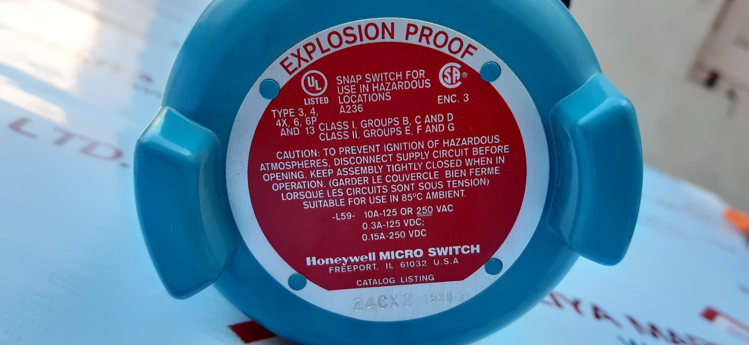 Honeywell 24cx2 explosion proof micro switch