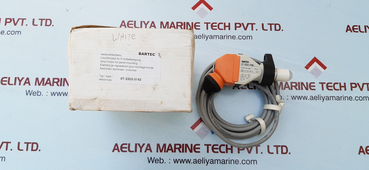 Bartec 07-3353-3143 white lamp module with connection cable